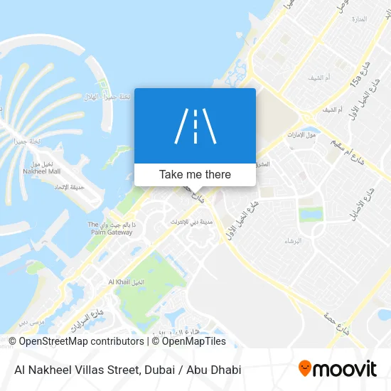 Al Nakheel Villas Street map