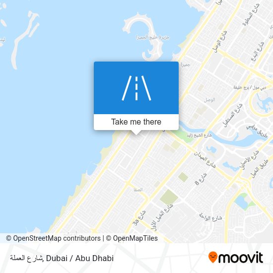 شارع العملة map