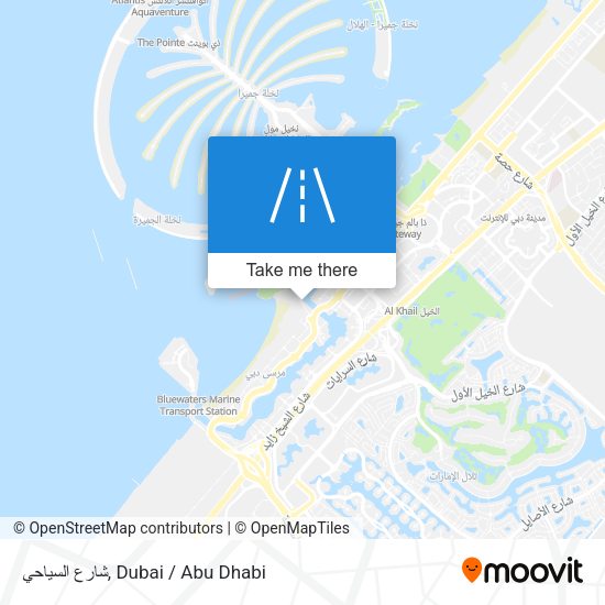 شارع السياحي map