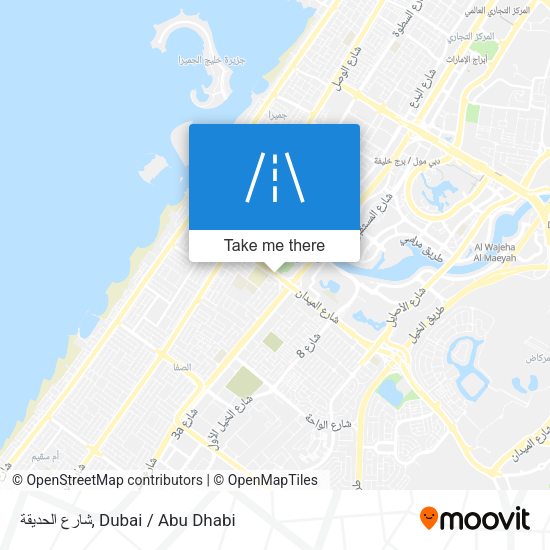 شارع الحديقة map