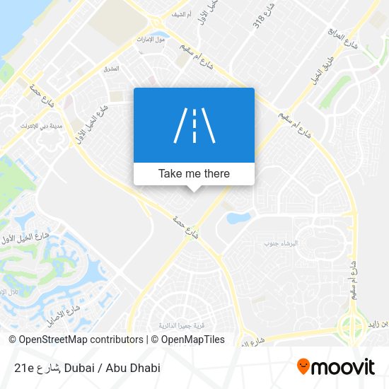 21e شارع map