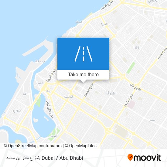 شارع منذر بن محمد map