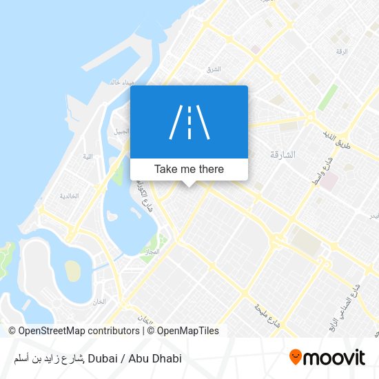 شارع زايد بن أسلم map