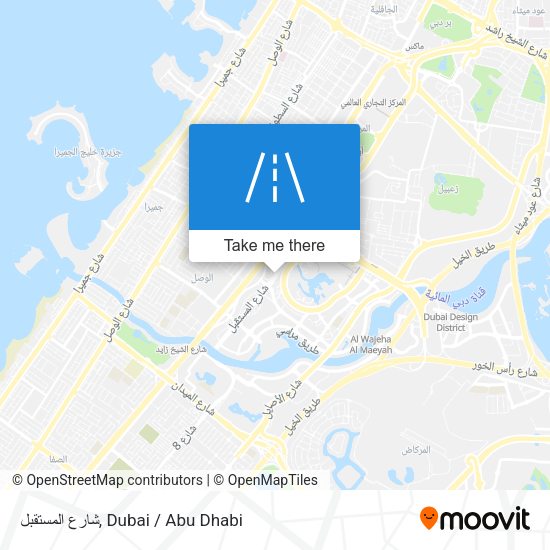 شارع المستقبل map