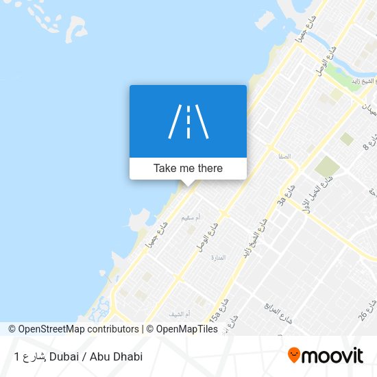 شارع 1 map