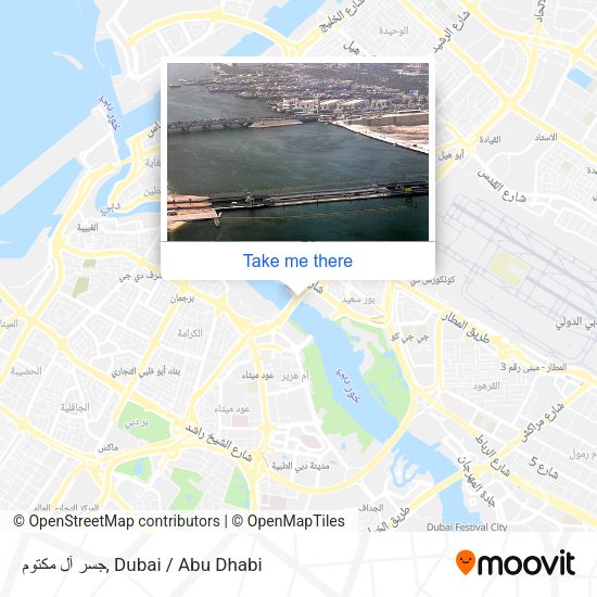 جسر آل مكتوم map
