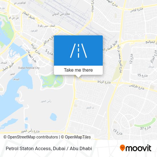 Petrol Staton Access map