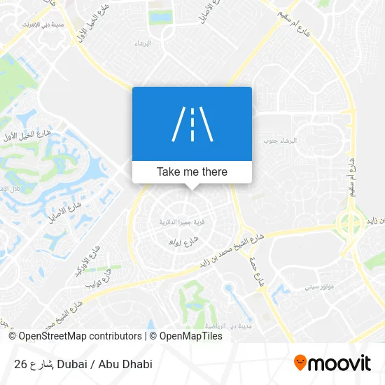 شارع 26 map