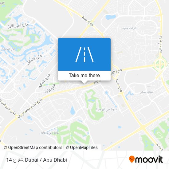شارع 14 map