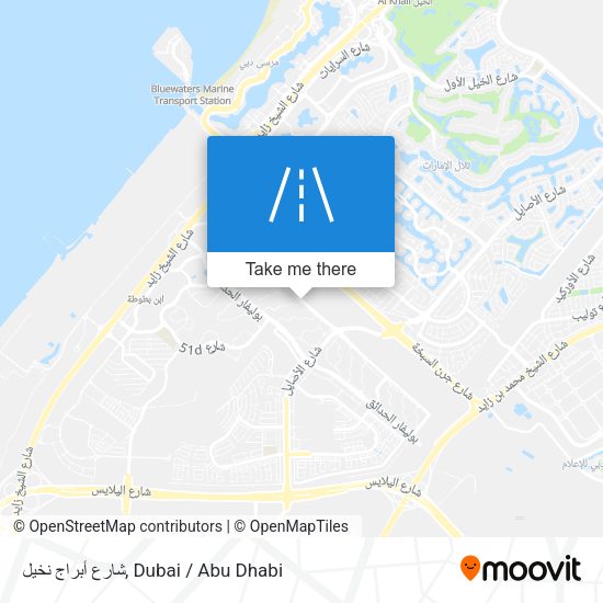 شارع أبراج نخيل map