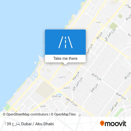 شارع 39 أ map