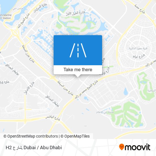 H2 شارع map