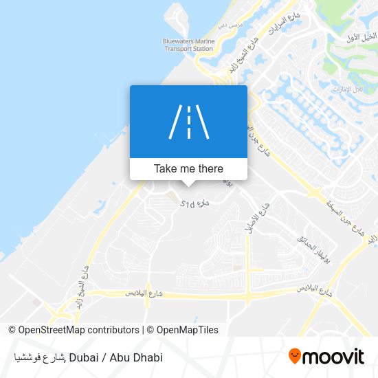 شارع فوششيا map