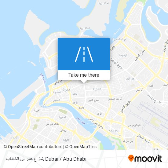 شارع عمر بن الخطاب map