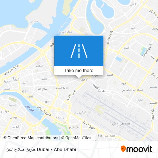 طريق صلاح الدين map