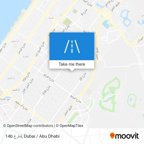 14b شارع map