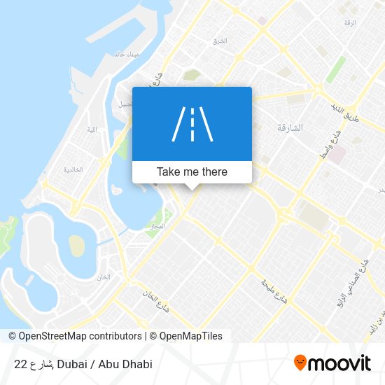 شارع 22 map