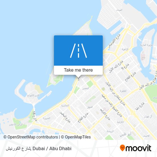 شارع الكورنيش map