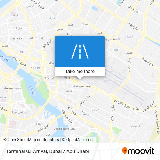Terminal 03 Arrival map