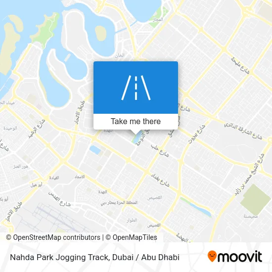 Nahda Park Jogging Track map