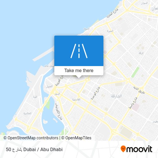 شارع 50 map