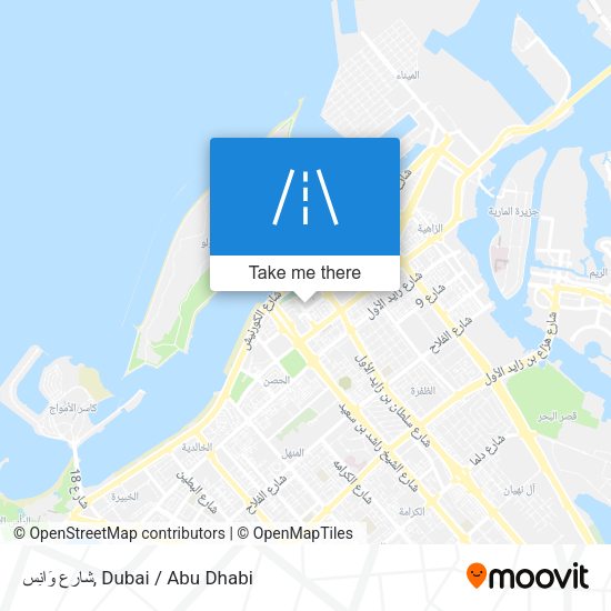 شارع وَانِس map
