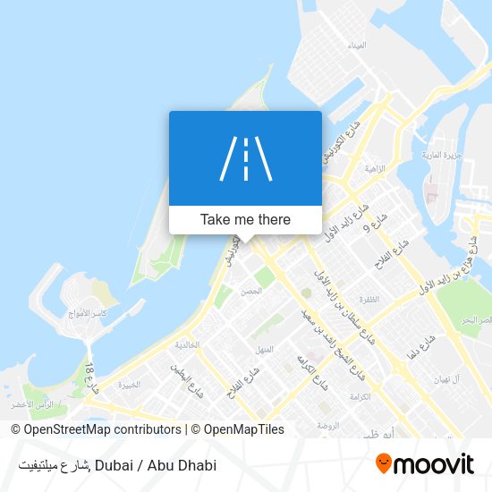 شارع ميلتيفيت map