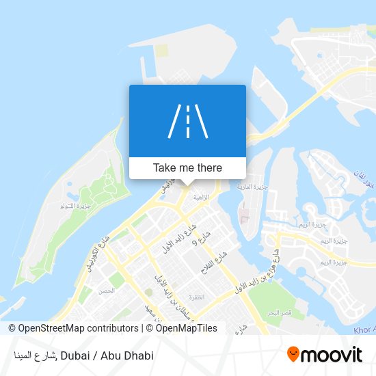 شارع المينا map