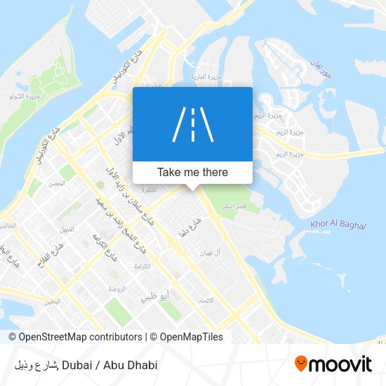 شارع وذِيل map