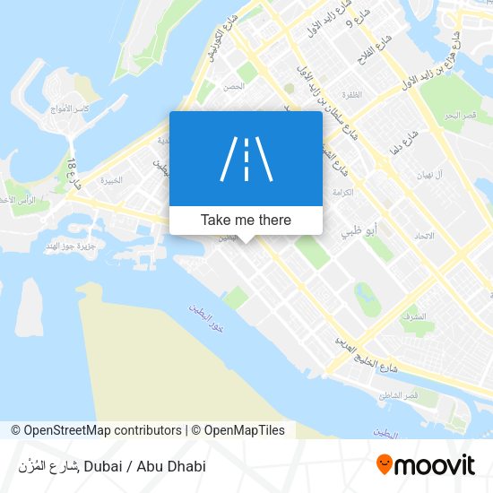 شارع المُزْن map