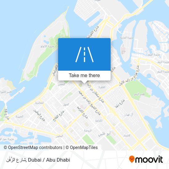 شارع الزَّفْن map