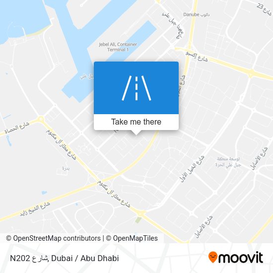 N202 شارع map