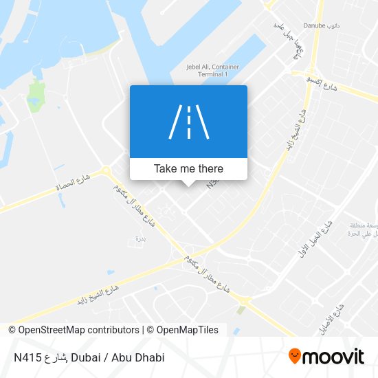 N415 شارع map