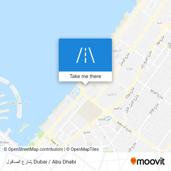شارع الصاقول map