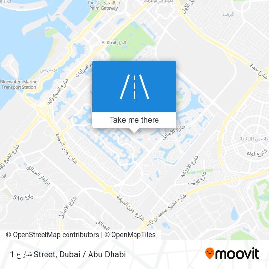 شارع 1 Street map