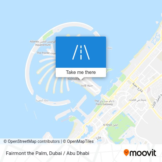 Fairmont the Palm map