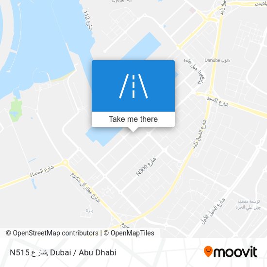 N515 شارع map