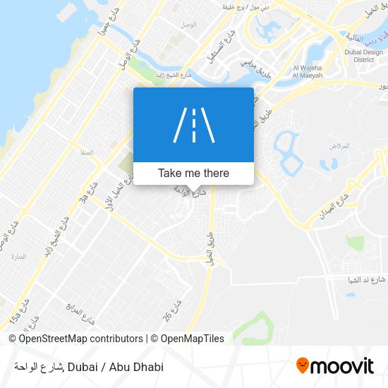شارع الواحة map