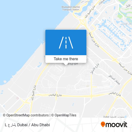 L شارع map