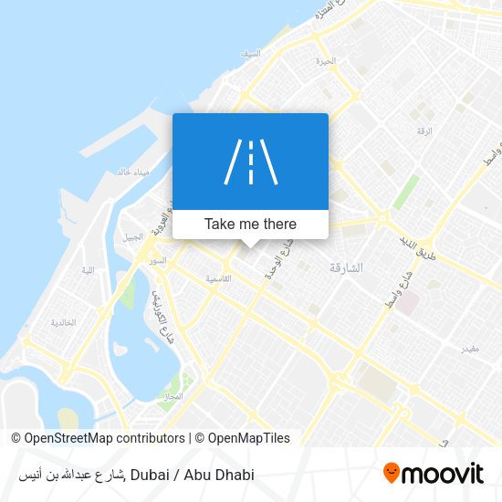 شارع عبدالله بن أنيس map