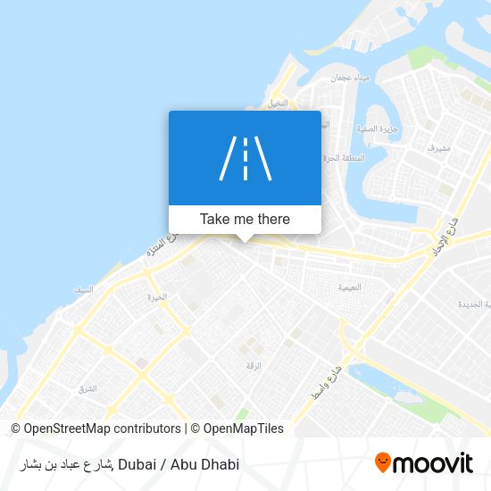 شارع عباد بن بشار map