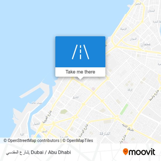 شارع المقدسي map