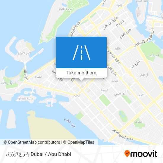 شارع الزَّوْرَق map