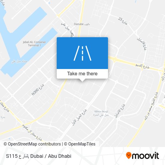 S115 شارع map