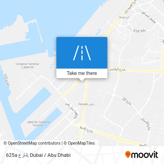 625a شارع map