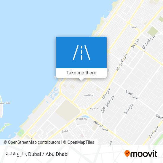 شارع الفامنة map