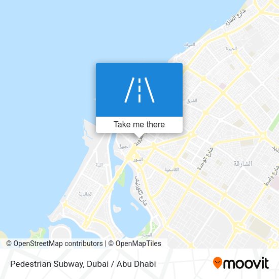 Pedestrian Subway map