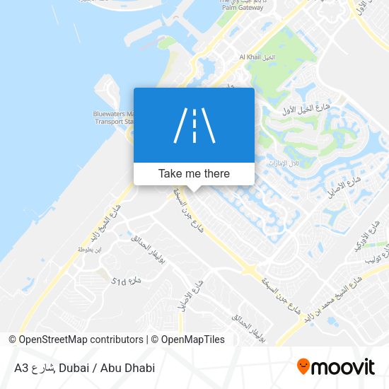 A3 شارع map