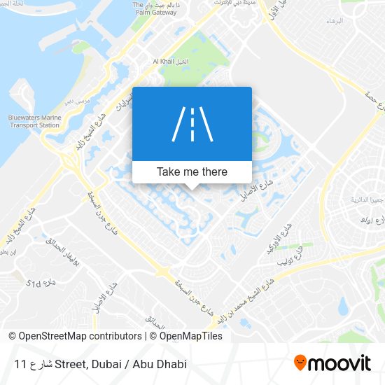 شارع 11 Street map