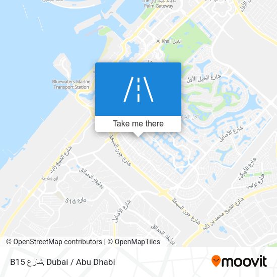 B15 شارع map